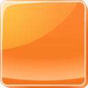 Orange Button Icon